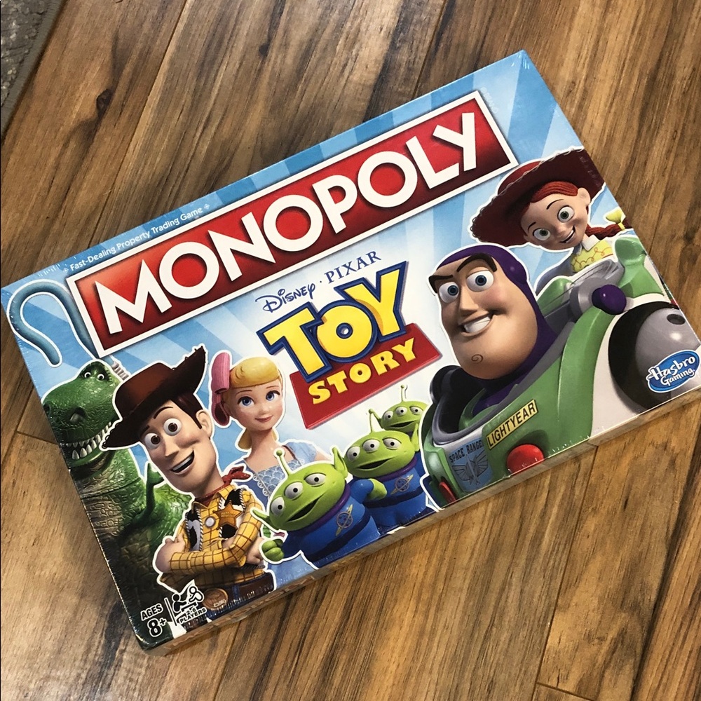Hasbro Monopoly Disney Pixar Toy Story Edition - Blue and Red